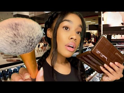 [ASMR] Fast & Aggressive Make-up Application at Sephora(Fast Makeup ASMR)⚡️💄⚡️