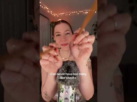 Lice check anyone? #asmr #asmrsounds