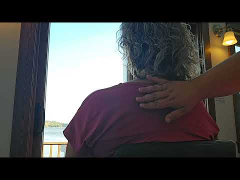 🖼 ASMR Curly Hair Light Touch w/ Back & Neck Attention, Scratching & Massage at the Lake - Lofi 🖼