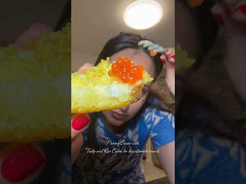 Eating Caviar and Crispy Rice/ Tadig ASMR CRUNCH #caviar #tadig #crispyrice #persian #russian #food