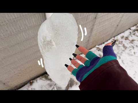 intense ice scratching for asmr tingles