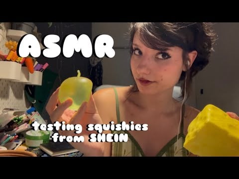  𑣲ASMR || reviewing squishies from SHEIN