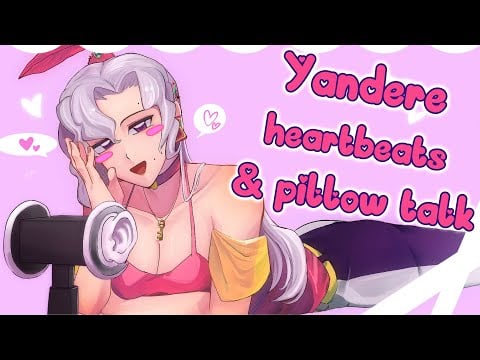 Yandere heartbeats & pillow talk ASMR [F4M][obsessive yandere][willing ASMR]