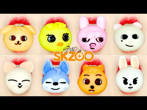 STRAY KIDS Wagashi ASMR Mukbang 🍡 | Cute Character Desserts & Satisfying Eating Sounds