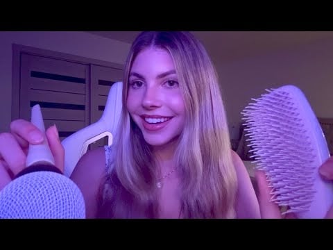 ASMR The BEST Personal Attention Triggers ⭐ (positive affirmations, hair brushing, skincare)