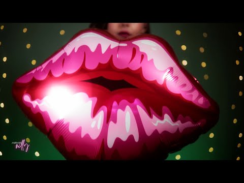 Foil Lips Balloon ASMR 💋 Crinkle Overload | Inflate & Deflate (No Talking)