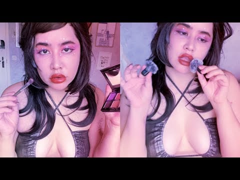 ASMR  Maddie Perez does your makeup (reupload)