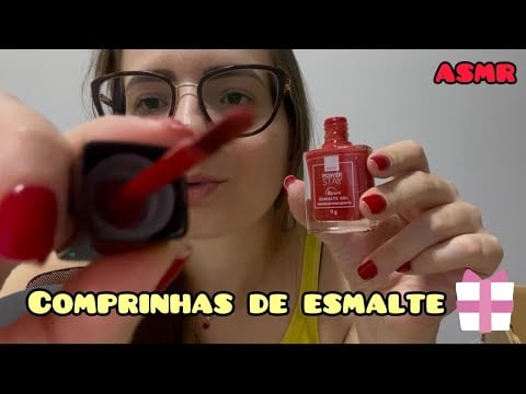 ASMR COMPRINHAS DE ESMALTES PARA O SALÃO #asmr #unboxing