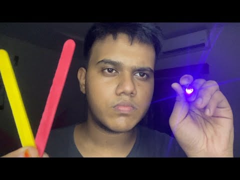 ASMR FAST AND AGGRESSIVE CRANIAL NERVE EXAMINATION WITH ALOT OF RANDOM TESTS