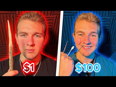 ASMR $1 VS $100 Ear Cleaning 