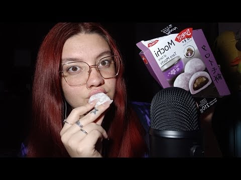 TARO MOCHI (Relaxing Chewy Eating Sounds) 😴💜 | ASMR ITA