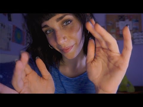 ASMR Soft Mouth Sounds w/ Finger Fluttering, Nail Sounds, Random Whispers