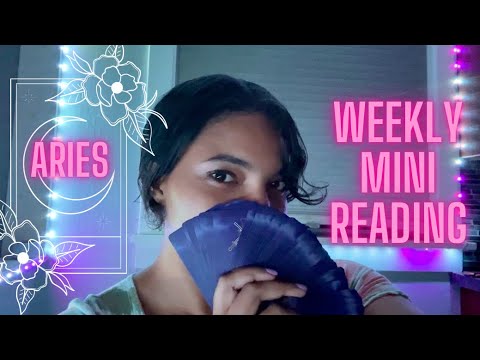 ARIES 🔮💕💫 WEEKLY MINI TAROT READING