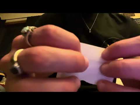 Putting stickers on your face ASMR
