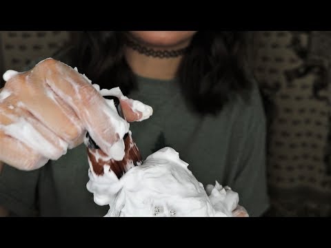 ASMR Shaving Cream & Spray Sounds On Mic