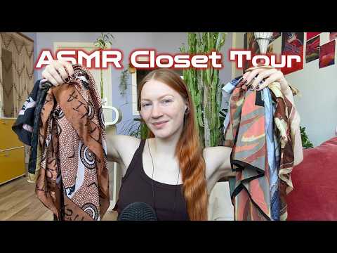 ASMR closet tour ✩ pt. 5 ✩ meine Vintage Tücher (show & tell)
