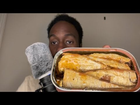 ASMR Eating SARDINES IN TERIYAKI SAUCE🐟