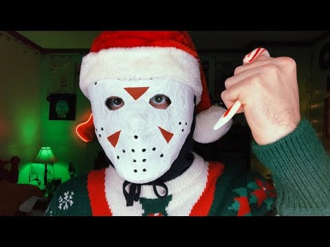 [ASMR] A Very Merry Jason Voorhees Pokes Your Face with A Sharp Candy Cane | Visual ASMR Triggers