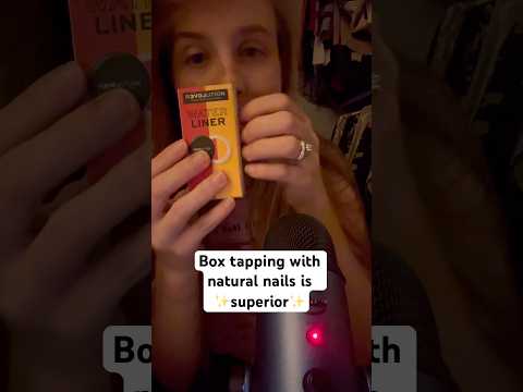 Box tapping with natural nails ✨😴 #asmrtapping #asmr #asmrrelaxingtriggers