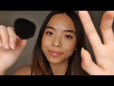 [ASMR] Slow & Sleepy Personal Attention ✧ Hand Movements, Face Tapping, Face Brushing