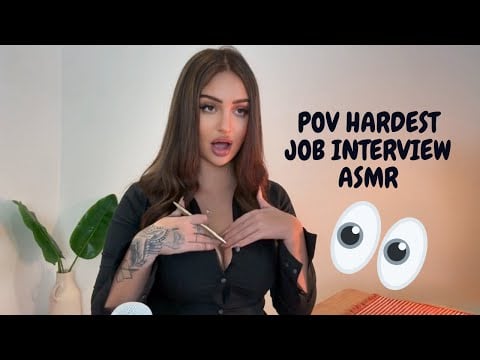 POV your HARDEST job interview | ASMR 