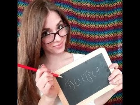 ASMR GERMAN TEACHER ROLE PLAY (soft spoken)