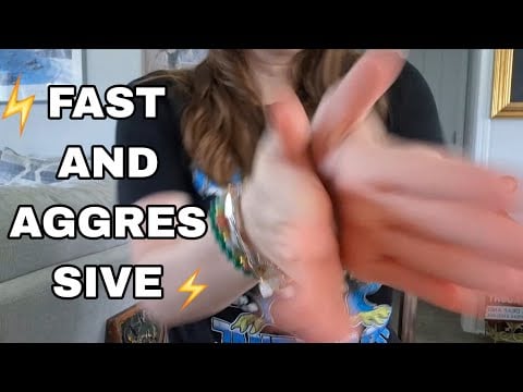 Fast and Aggressive Snapping, Hand + Bracelet Sounds ASMR (no talking)