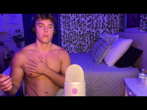 ASMR chest tapping and body sounds