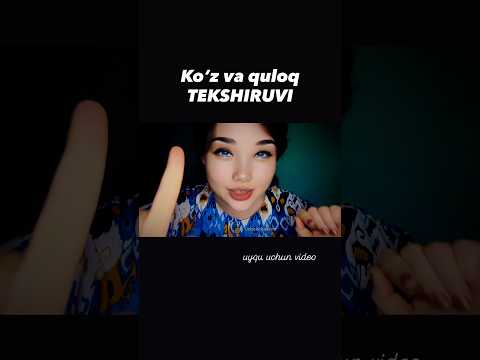 ASMR/ DOKTORI/ shifokor #triggersforsleep #challenge #asmr #relax #visualtingle