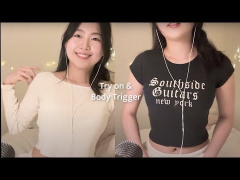ASMR Try on Haul & Fabric Scratching | Brandy Melville