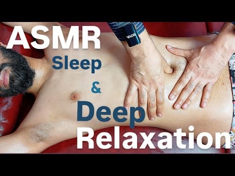ASMR Massage | Relaxing Sleep Whit Calming music/Deep Relaxation Belly Button massage Stress Relief