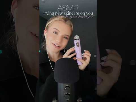 Asmr trying new skincare on you! medicube age-r booster pro 🤍
