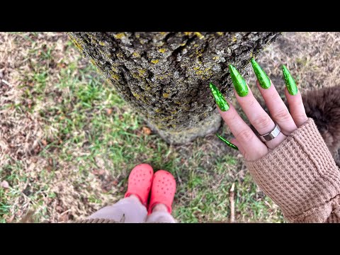 Outdoor walk around asmr (lofi, casual taps)