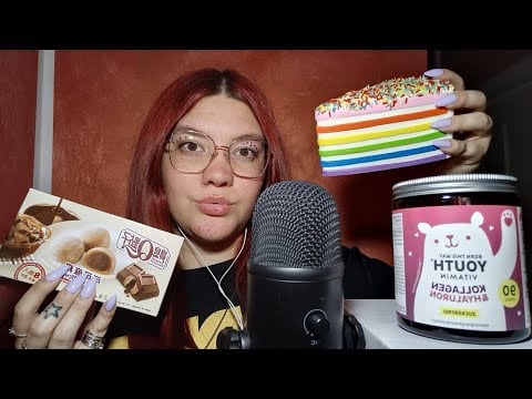 VIDEO DEDICA PER CAMI (Cake Squishy, Eating Mochi, Incense, Mouth Sounds, Cancelleria) 😴💜 | ASMR ITA