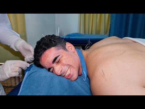 ASMR: Thai-Chinese Head, Neck, Shoulder Acupcunure, Cupping & Hammer Massage