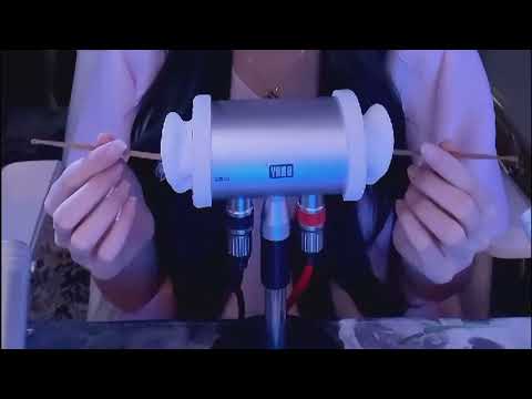 12 Triggers Ear Cleaning ASMR: Feather, Cotton Swabs, Puff & Tuning Fork / 2Hr (No Talking)