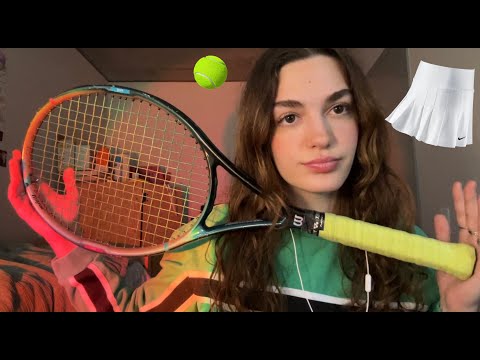 ASMR tennis store roleplay 🎾 👟🏸 (showing you stuff, whispered rambling)