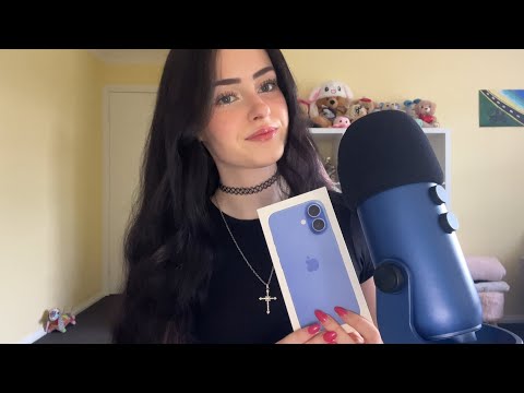 ASMR iphone 16 unboxing 📱