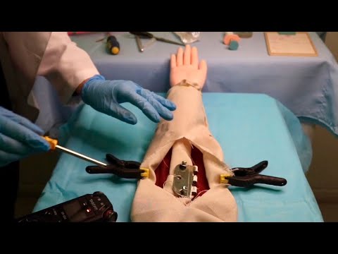 ASMR | CIRURGIA ORTOPÉDICA NO BRAÇO / hospital orthopedic on your arm