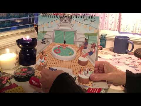 ASMR Placing stickers to create a relaxing cruiseship scene. Soft spoken rambling 🚢 🏖