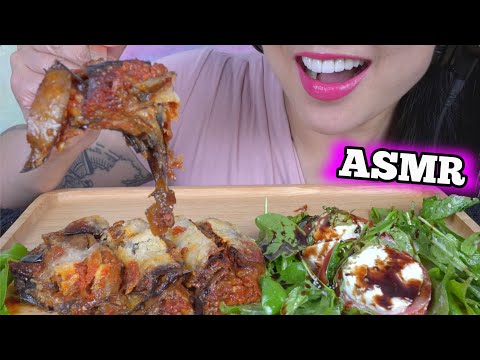 ASMR MEATLESS LASAGNA  (EATING SOUNDS) NO TALKING | SAS-ASMR