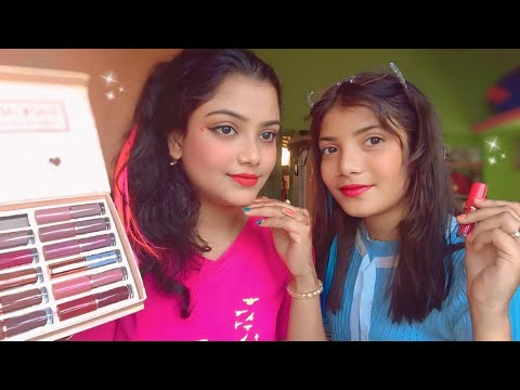 ASMR Sister Doing My Party Makeup 💄🥹