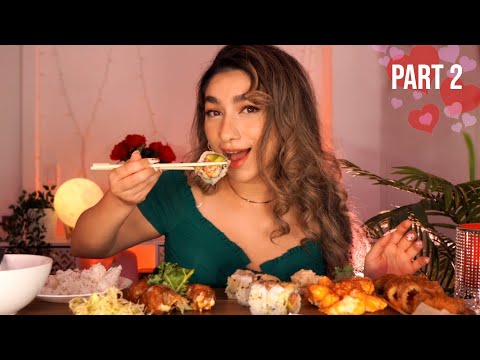 ASMR • Eating Sushi With Your Valentine Crush 🍣 MUKBANG (part 2/4)