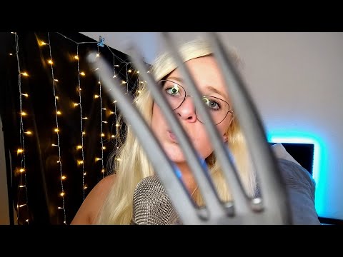 ASMR plucking/scraping the negativity (mouth sounds galore)