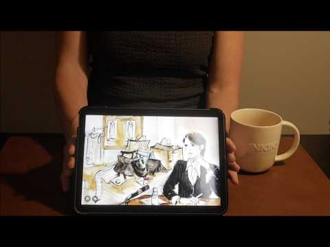 ASMR - Celebrity Courtroom Sketches Show and Tell - Softly Spoken