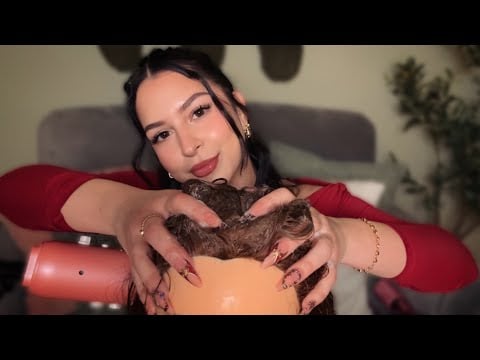 ASMR Relaxing Hair Wash & Scalp Massage for Holiday Stress Relief 💆‍♀️🫧