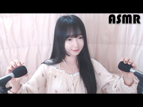 ASMR 🎤윈드스크린 6가지로 만지며+조금 수다 Windscreen Touching, Scratching