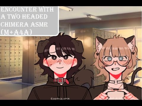 Encounter with a two headed chimera ASMR (M+A4A) [Neko and inu speakers]