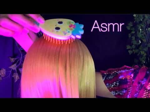 ASMR- PENTEANDO CABELO COM ESCOVAS DIFERENTES 🪮💆🏽‍♀️/ SUPER RELAXANTE 😴😴😴