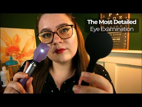 The Most Detailed Eye Examination (with Extra Long Triggers & Rain Sounds) 🩺 ASMR Medical Roleplay